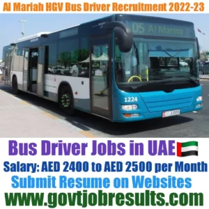 Al Mariah HGV Bus Driver Recruitment 2022-23