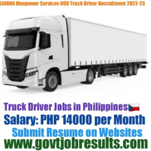 DJARNA Manpower Services HGV Truck Driver Recruitment 2022-23