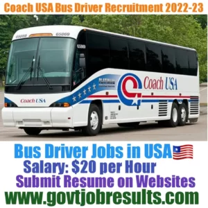 Coachusa Bus driver Recruitment 2022-23