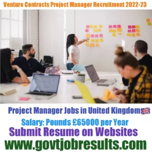 Venture Contracts Project Manager Recruitment 2022-23 