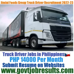 Jimini Foods Group Truck Driver Recruitment 2022-23