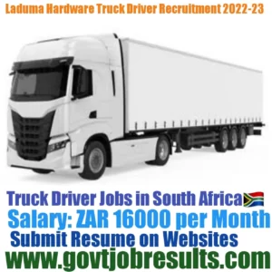 Laduma Hardware CODE 14 Truck Driver Recruitment 2022-23