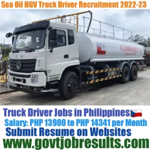 Seaoil HGV Truck Driver Recruitment 2022-23