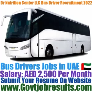 Dr Nutrition Center LLC Bus Driver Recruitment 2022-23