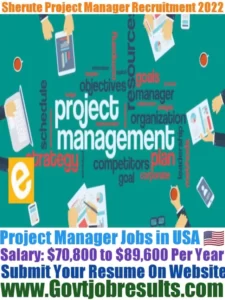 Sherute Project Manager Recruitment 2022-23
