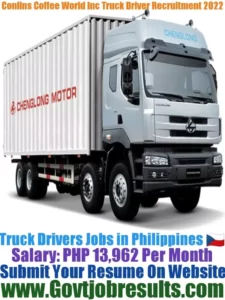 Conlins Coffee World Inc Truck Driver Recruitment 2022-23