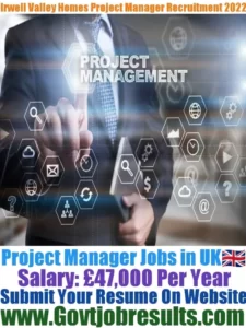 irwell valley homes Project Manager Recruitment 2022-23