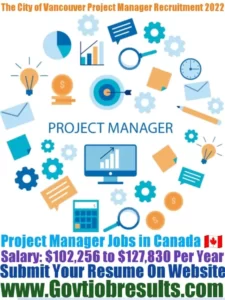 The City of Vancouver Project Manager Recruitment 2022-23