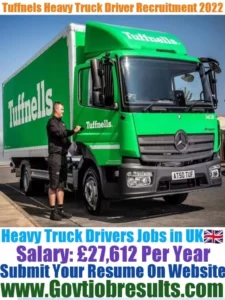 Tuffnells Heavy Truck Driver Recruitment 2022-23