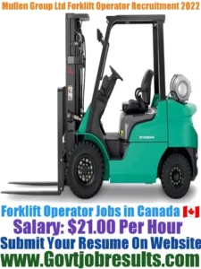 Mullen Group Ltd Forklift Operator Recruitment 2022-23