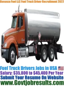 Bonanza Fuel LLC Fuel Truck Driver Recruitment 2022-23