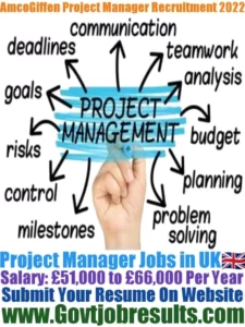 AmcoGiffen Project Manager Recruitment 2022-23