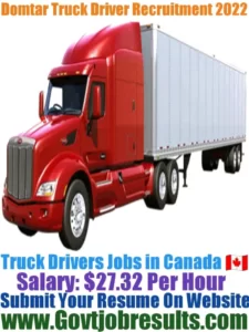 Domtar Truck Driver Recruitment 2022-23