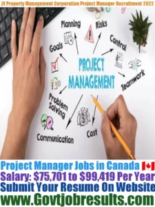 JX Property Management Corporation Project Manager Recruitment 2022-23