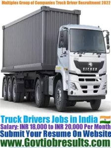 Multiplex Group of Companies Truck Driver Recruitment 2022-23
