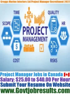 Greggs Marine Interiors Ltd Project Manager Recruitment 2022-23