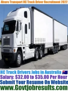Alvaro Transport HC Truck Driver Recruitment 2022-23