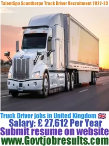 TalentSpa Scunthorpe Truck Driver Recruitment 2022-23