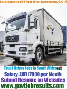 Nexus Logistics CODE 14 Truck Driver Recruitment 2022-23