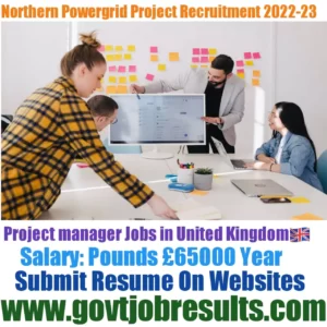 Northern Powergrid Project Manager Recruitment 2022-23
