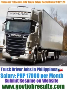 Fibercom Telecom HGV Truck Driver Recruitment 2022-23