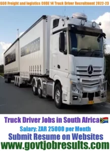 GGO Freight And Logistics CODE 14 Truck Driver Recruitment 2022-23
