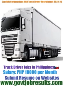 Ecoshift Corporation HGV Truck Driver Recruitment 2022-23