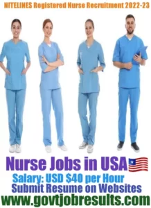 Nitelines USA Registered Nurse Recruitment 2022-23