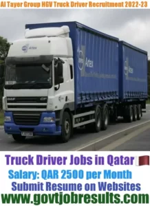 Al Tayer Group HGV Truck Driver Recruitment 2022-23