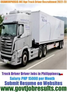 IDEAMORPHOSIS INC HGV Truck Driver Recruitment 2022-23