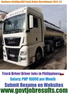 Business Staffing HGV Truck Driver Recruitment 2022-23