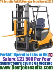 TN Recruits Forklift Operator Recruitment 2022-23