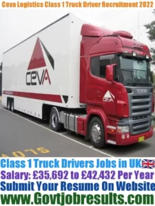 Ceva Logistics Class 1 Truck Driver Recruitment 2022-23