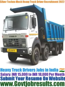 Silver Techno Mech Heavy Truck Driver Recruitment 2022-23