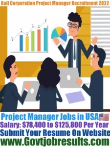 Ball Corporation Project Manager Recruitment 2022-23