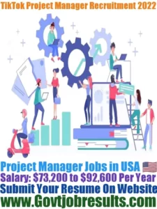 TikTok Project Manager Recruitment 2022-23