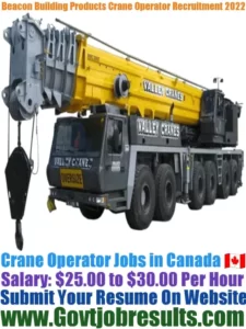 Beacon Building Products Crane Operator Recruitment 2022-23