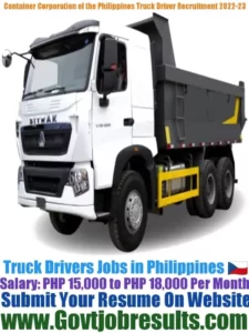 Container Corporation of the Philippines Truck Driver Recruitment 2022-23