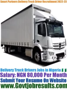 Smart Partners Delivery Truck Driver Recruitment 2022-23