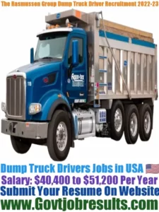 The Rasmussen Group Dump Truck Driver Recruitment 2022-23