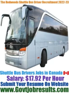 The Redwoods Shuttle Bus Driver Recruitment 2022-23