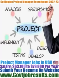 Collington Project Manager Recruitment 2022-23