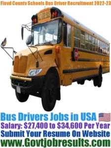 Floyd County Schools Bus Driver Recruitment 2022-23