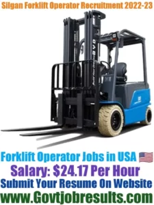 Silgan Forklift Operator Recruitment 2022-23