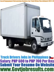 Local Engagement Outsourcing Services Inc Truck Driver Recruitment 2022-23