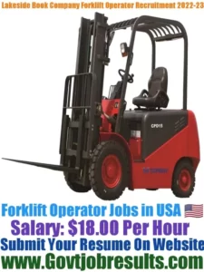 Lakeside Book Company Forklift Operator Recruitment 2022-23