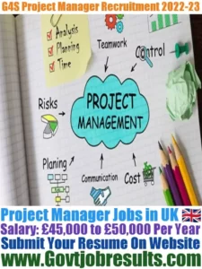 G4S Project Manager Recruitment 2022-23