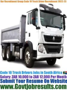 Key Recruitment Group Truck Driver Recruitment 2022-23