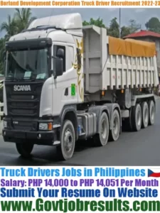Borland Development Corporation Truck Driver Recruitment 2022-23