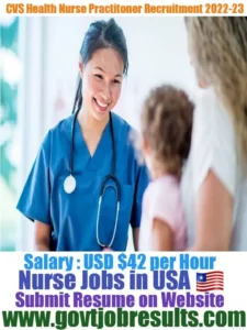 CVS Health Nurse Practitioner Recruitment 2022-23